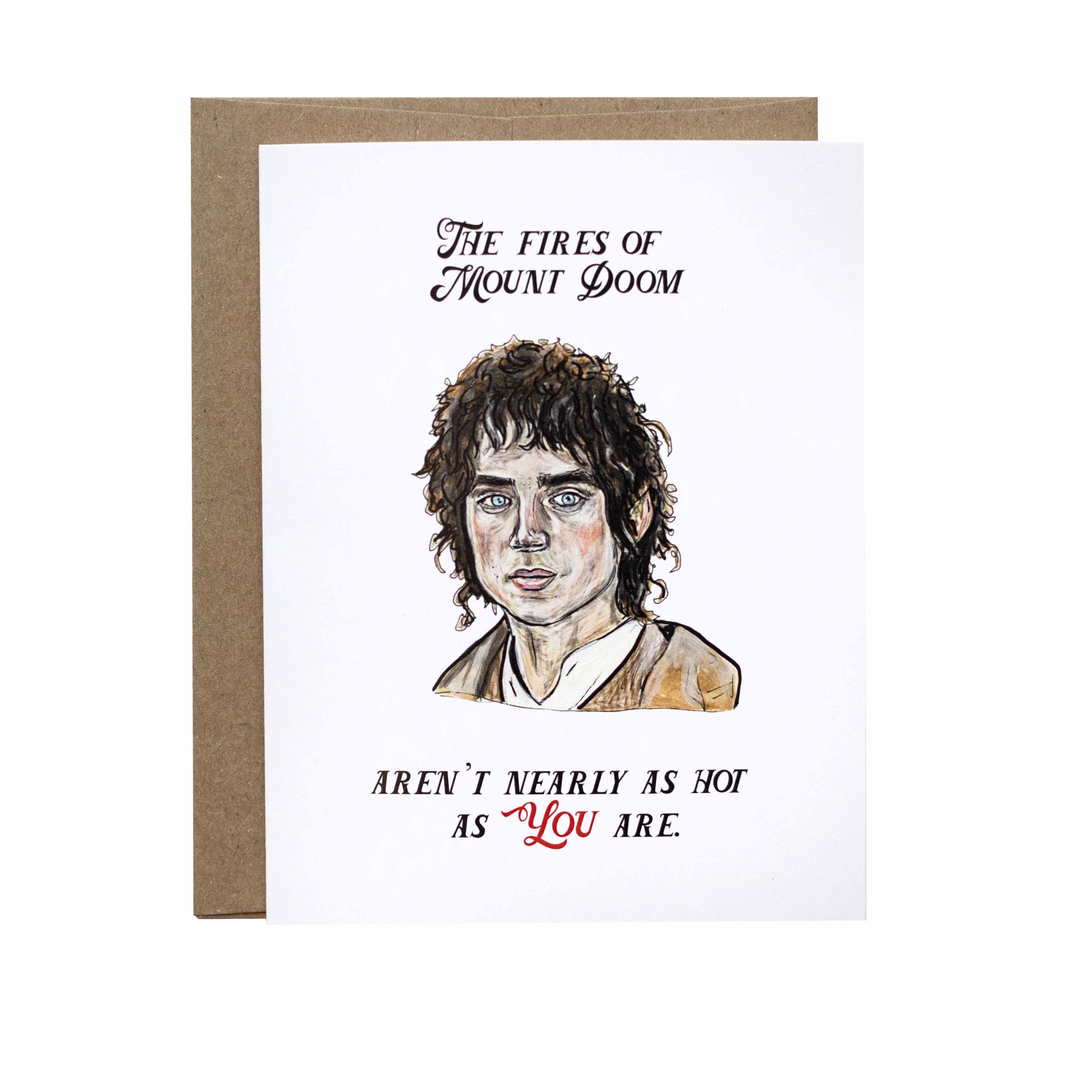 Frodo Mount Doom Love Card