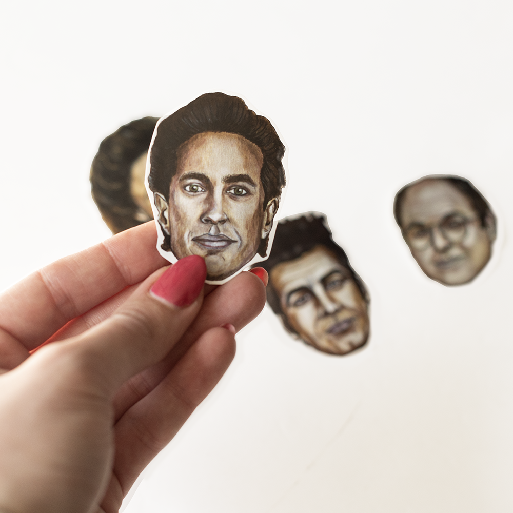 4 Piece Seinfeld Sticker Set