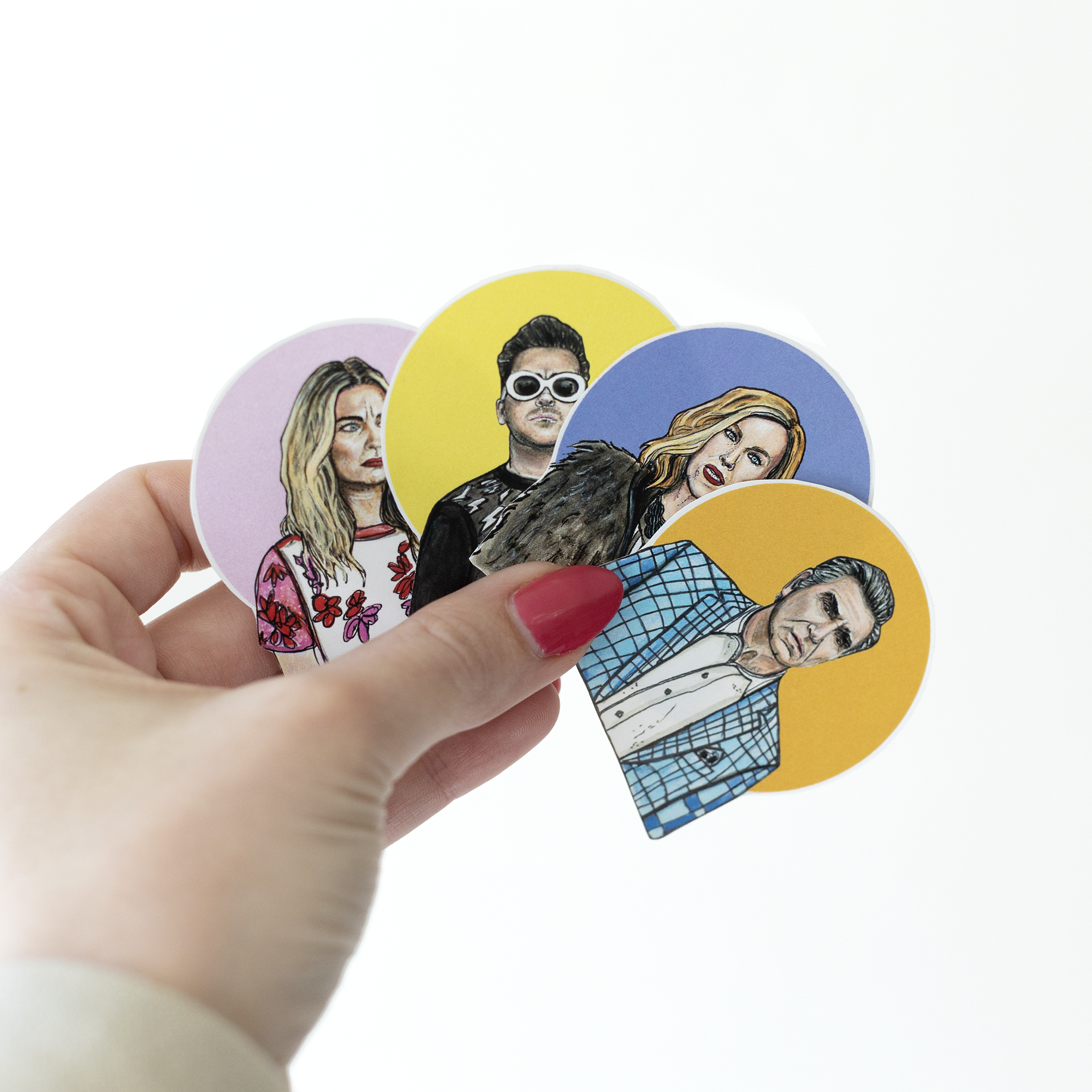 Schitts Creek family sticker pack (4 piece)