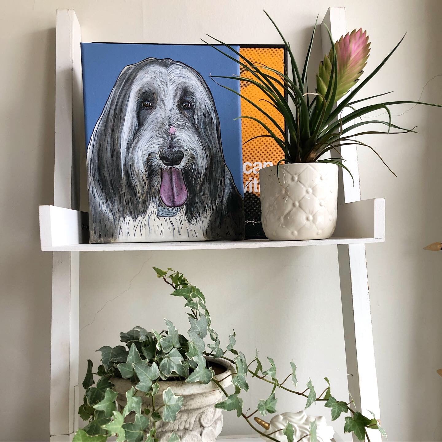 Custom Pet Portrait on Wood Stretched Canvas