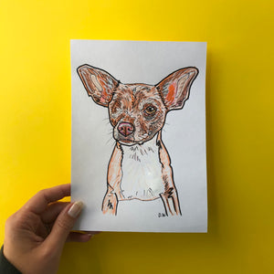 6x8 Custom Pet Portrait of your pet