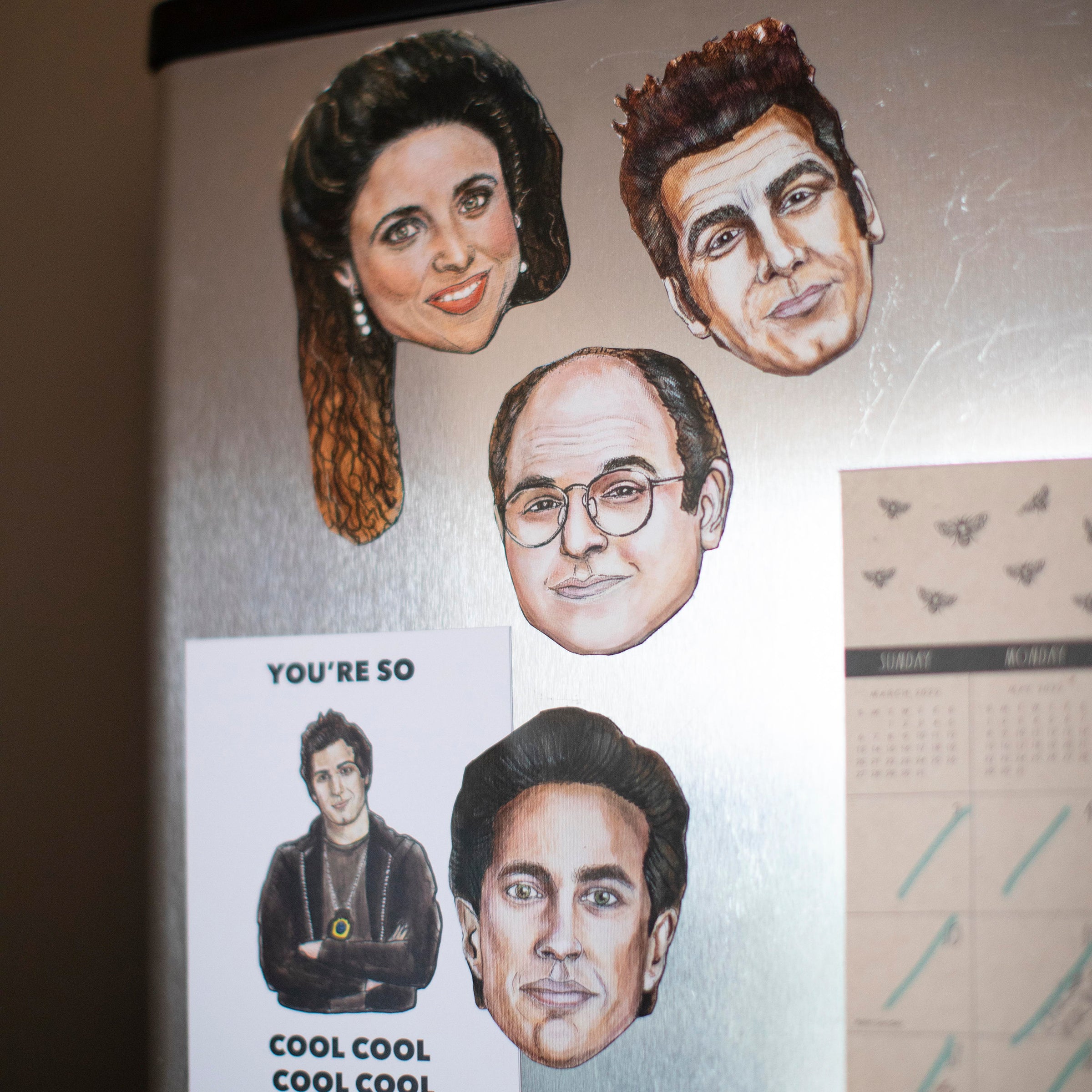 Seinfeld 4 Piece Character Magnet Set