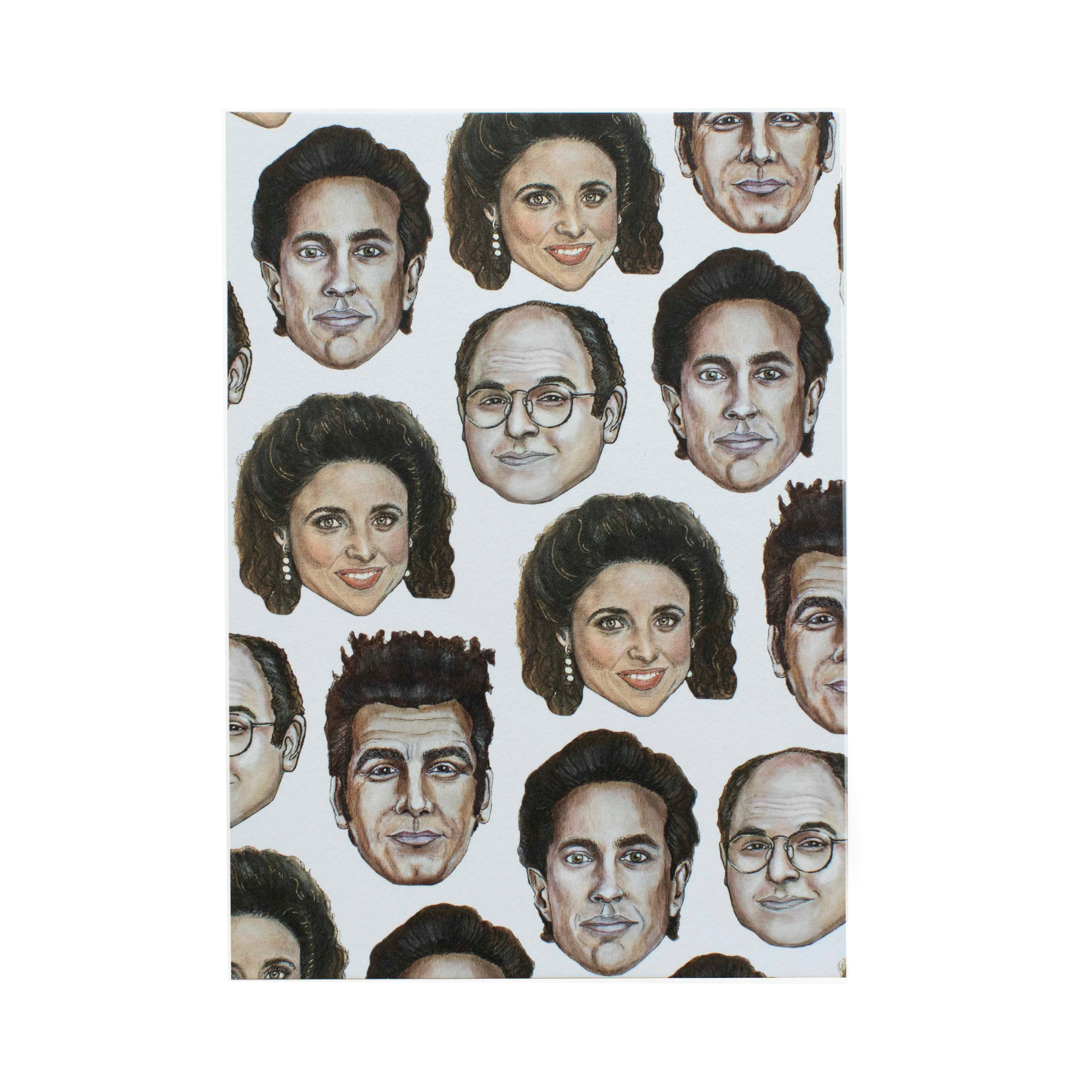 5x7 AOP Seinfeld art print